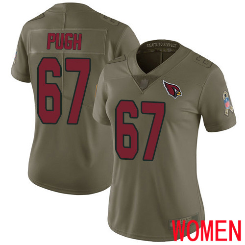 Arizona Cardinals Limited Olive Women Justin Pugh Jersey NFL Football #67 2017 Salute to Service->arizona cardinals->NFL Jersey